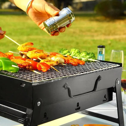 Folding Barbeque Stove With Grill